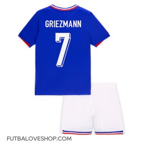 Dres Francúzsko Antoine Griezmann #7 Domáci pre deti ME 2024 Krátky Rukáv (+ trenírky)